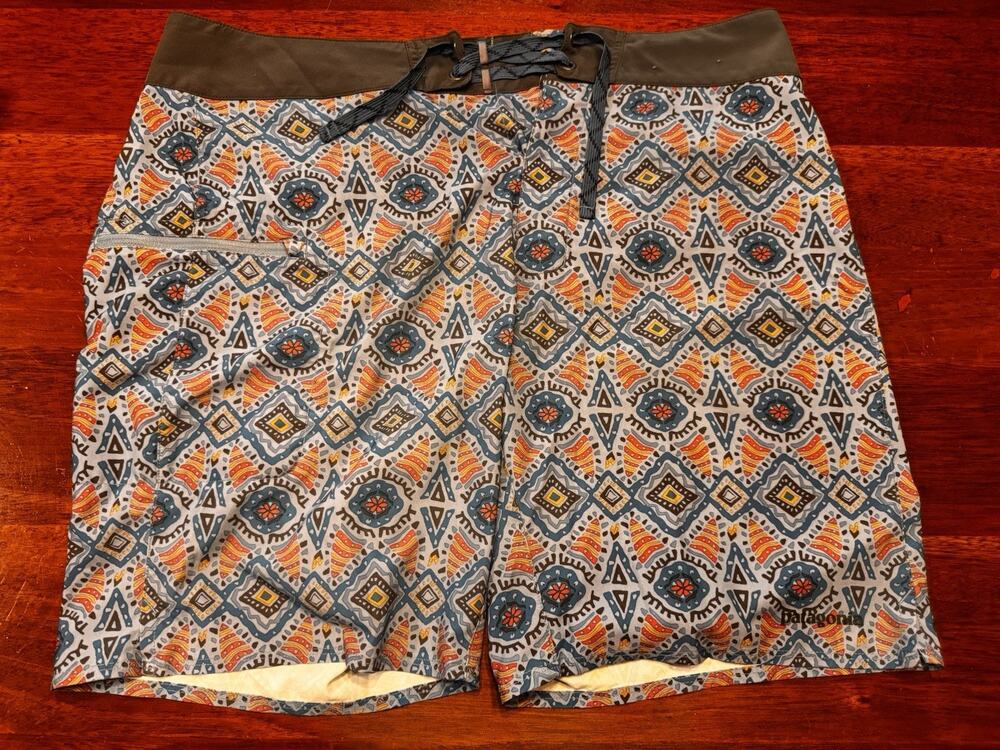 Patagonia Stretch Planing Boardshorts 86612 Buckland Stone Blue Men’s 40 19”